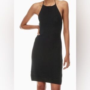 Aritizia I Wilfred Sunset Halter Dress I Black I Size XXS